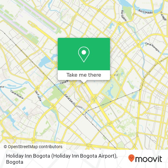 Mapa de Holiday Inn Bogota