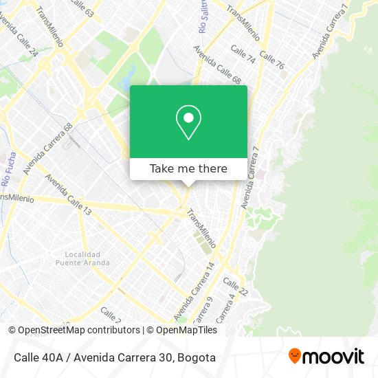Calle 40A / Avenida Carrera 30 map