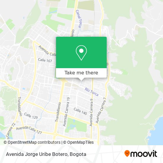 Avenida Jorge Uribe Botero map