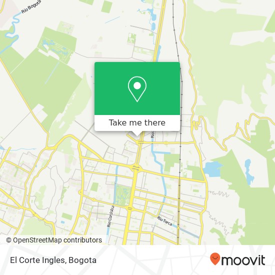 El Corte Ingles map