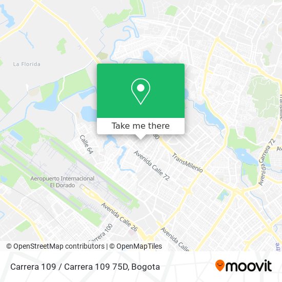 Mapa de Carrera 109 / Carrera 109 75D