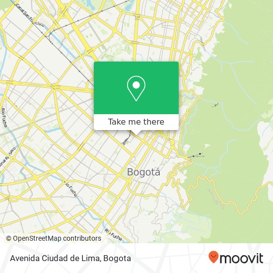 Avenida Ciudad de Lima map