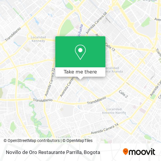 Novillo de Oro Restaurante Parrilla map