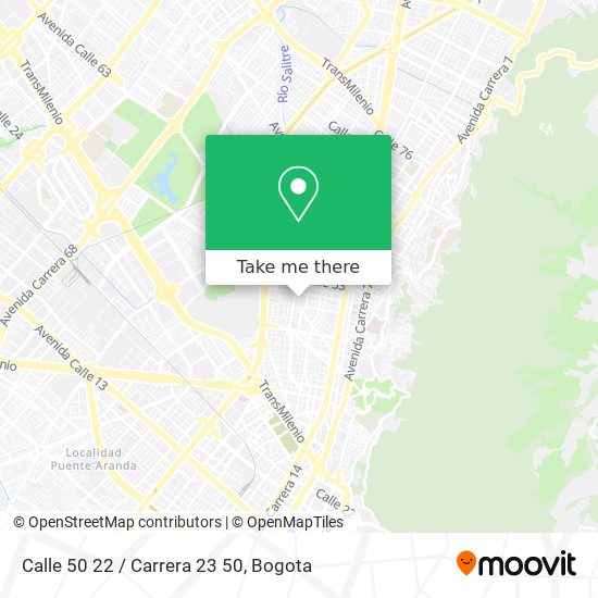 Mapa de Calle 50 22 / Carrera 23 50