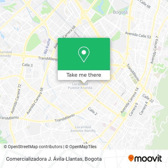 Comercializadora J. Ávila-Llantas map