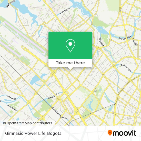 Mapa de Gimnasio Power Life