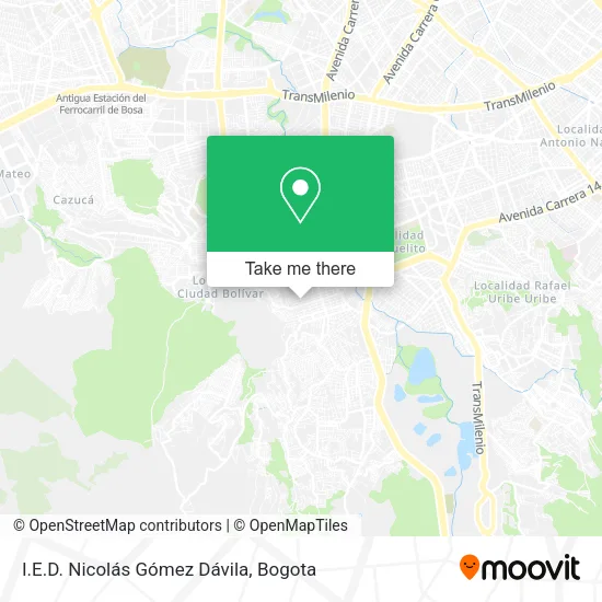 Mapa de I.E.D. Nicolás Gómez Dávila