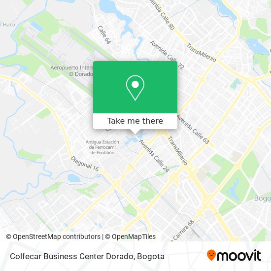 Colfecar Business Center Dorado map