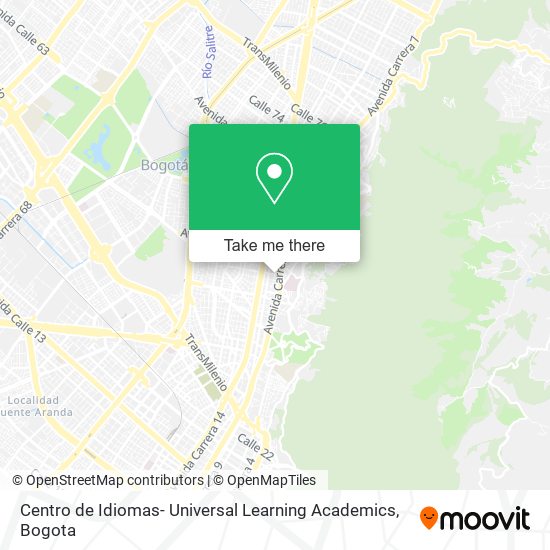 Centro de Idiomas- Universal Learning Academics map