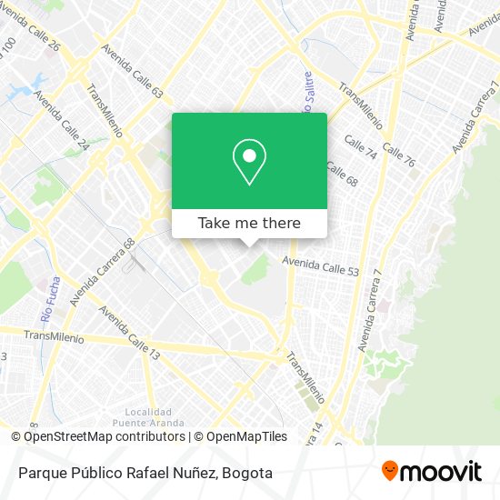 Parque Público Rafael Nuñez map