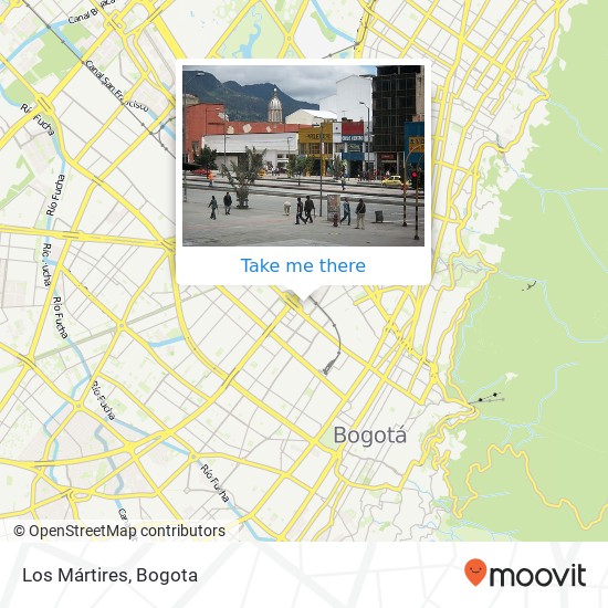 Los Mártires map