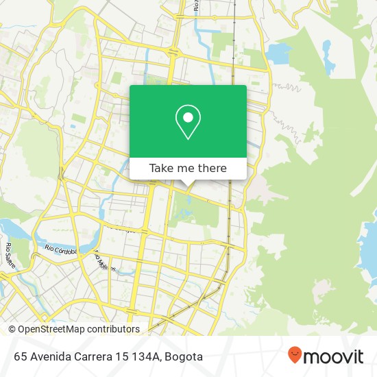 65 Avenida Carrera 15 134A map