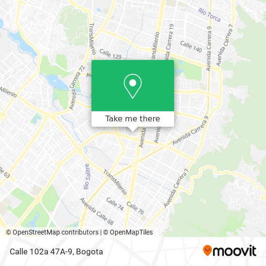 Calle 102a 47A-9 map