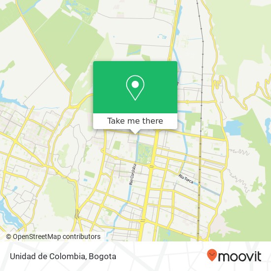 Unidad de Colombia map