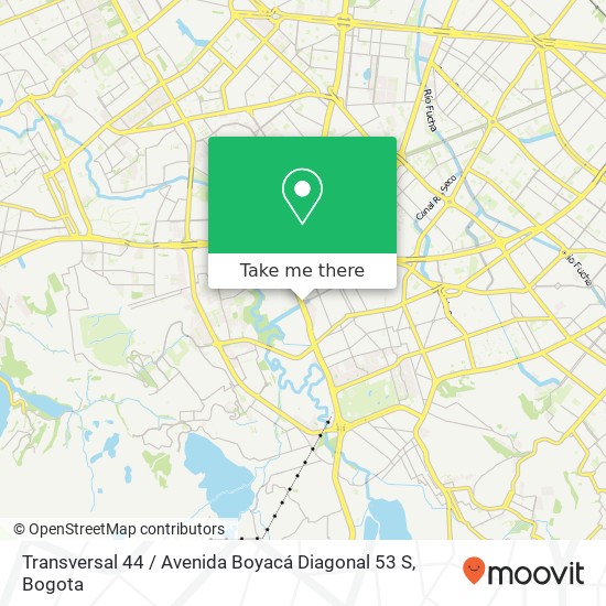 Mapa de Transversal 44 / Avenida Boyacá Diagonal 53 S