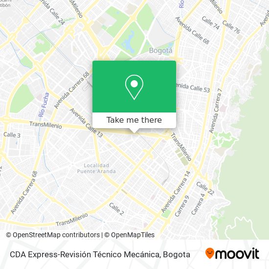 CDA Express-Revisión Técnico Mecánica map