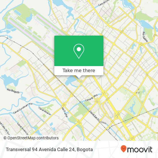 Mapa de Transversal 94 Avenida Calle 24