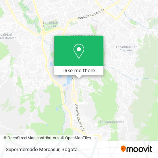 Supermercado Mercasur map