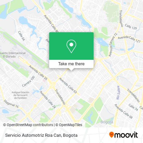 Servicio Automotriz Roa Can map