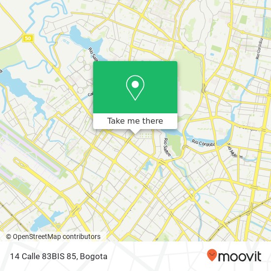 Mapa de 14 Calle 83BIS 85