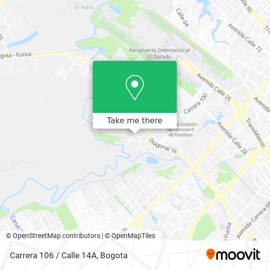 Carrera 106 / Calle 14A map