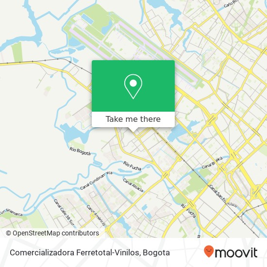 Mapa de Comercializadora Ferretotal-Vinilos