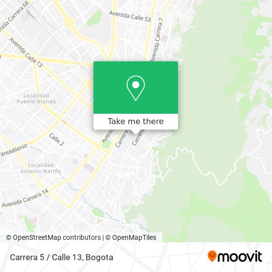 Carrera 5 / Calle 13 map