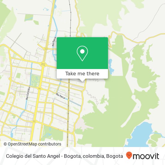 Colegio del Santo Angel - Bogota, colombia map