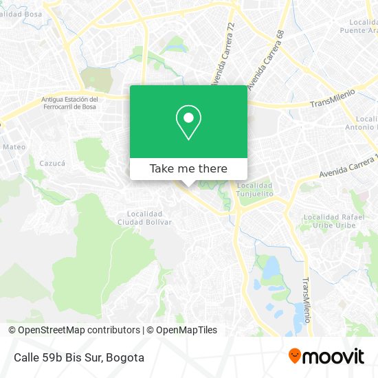 Mapa de Calle 59b Bis Sur
