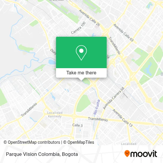 Parque Vision Colombia map