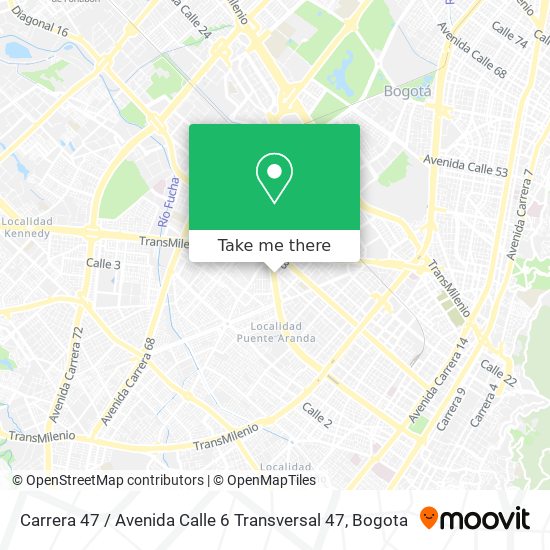 Carrera 47 / Avenida Calle 6 Transversal 47 map