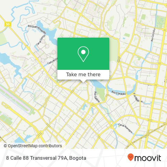 8 Calle 88 Transversal 79A map