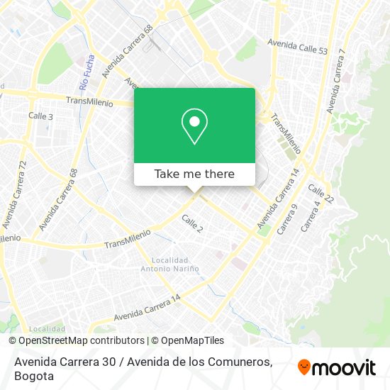 Avenida Carrera 30 / Avenida de los Comuneros map