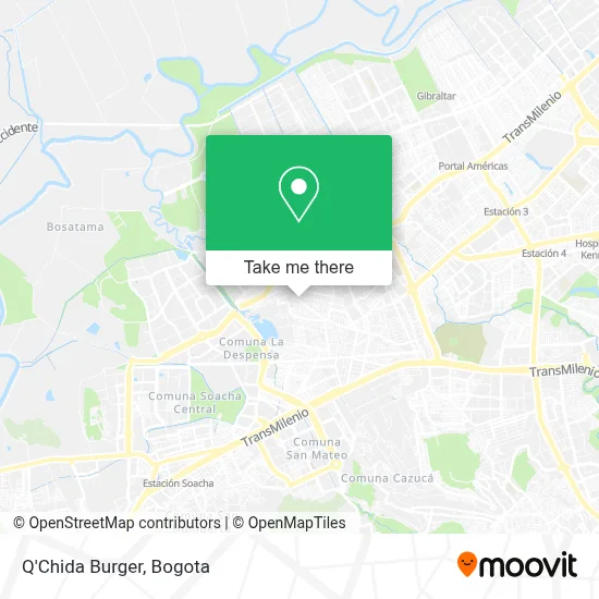 Q'Chida Burger map