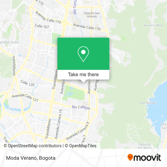 Moda Verano map