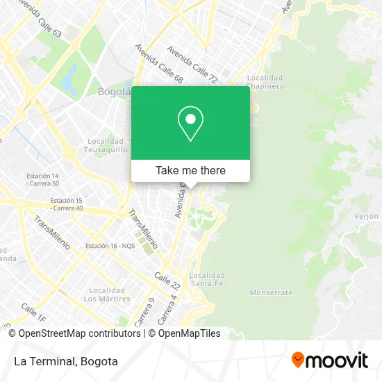 La Terminal map