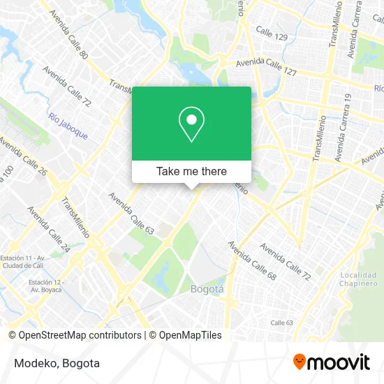 Modeko map