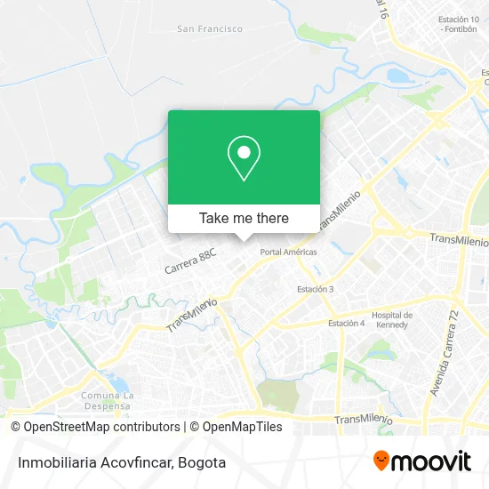 Inmobiliaria Acovfincar map