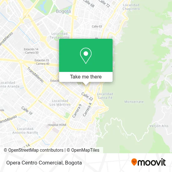Opera Centro Comercial map