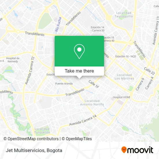 Jet Multiservicios map