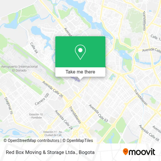 Red Box Moving & Storage Ltda. map