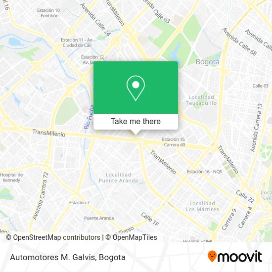 Automotores M. Galvis map