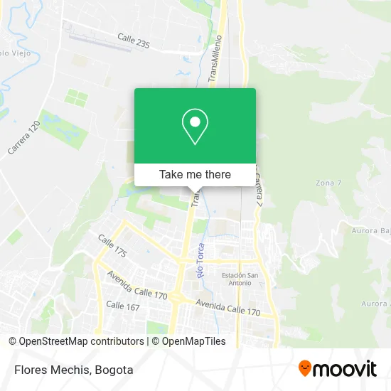 Flores Mechis map