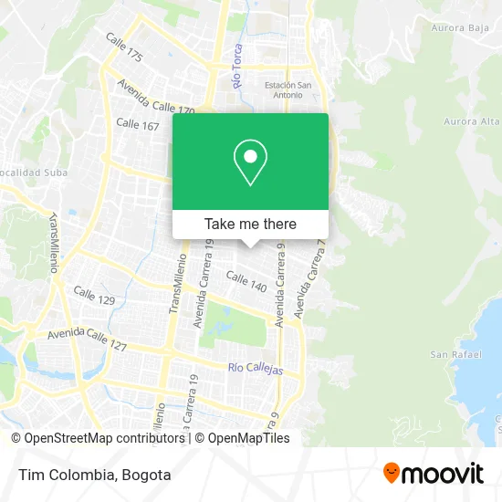 Tim Colombia map