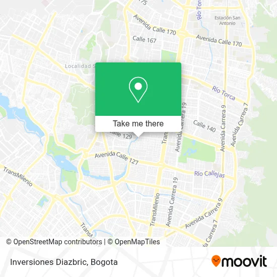 Inversiones Diazbric map