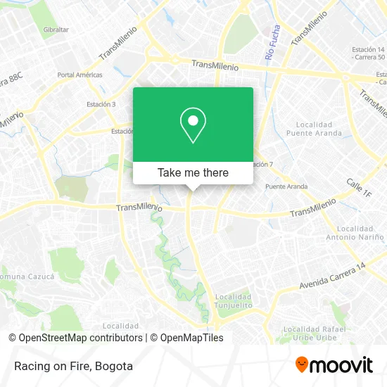 Racing on Fire map