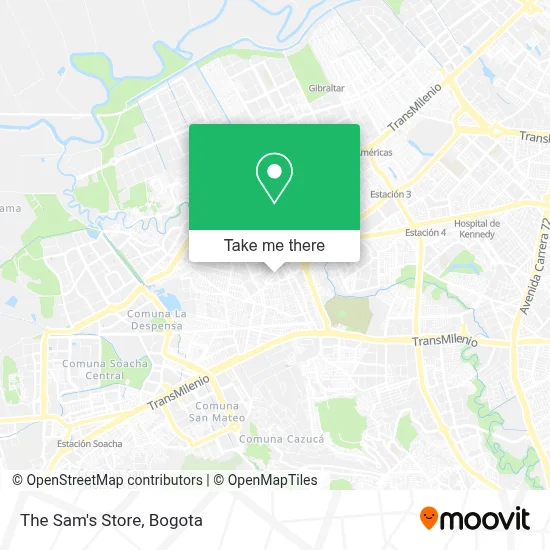 The Sam's Store map