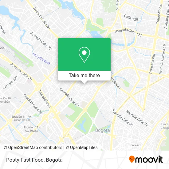 Posty Fast Food map
