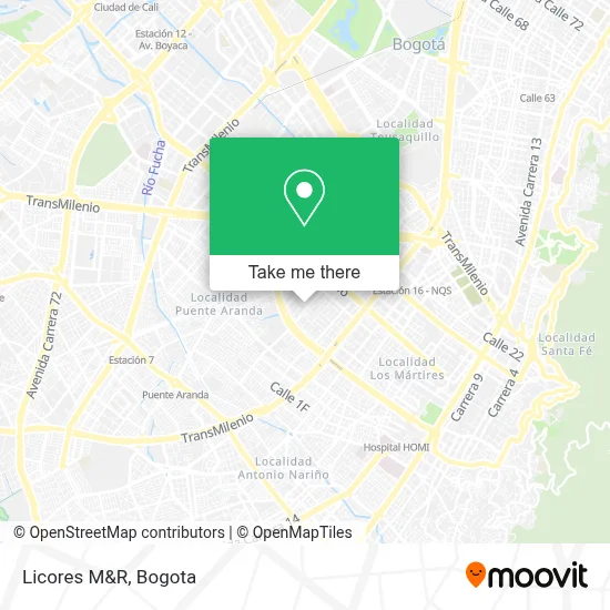 Licores M&R map