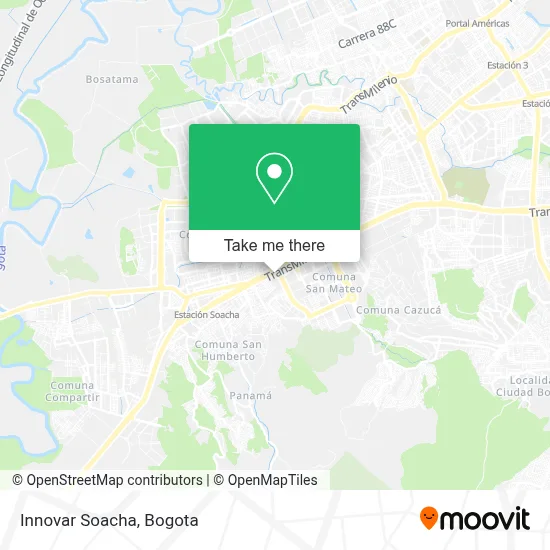 Innovar Soacha map